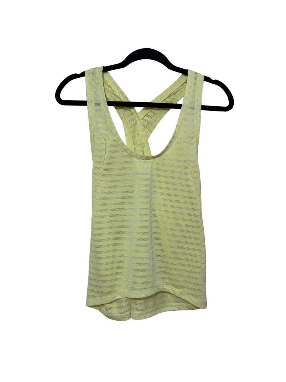 Zyia Active Lemon Nimbus Racerback Tank Women’s M Yellow Athletic Yoga